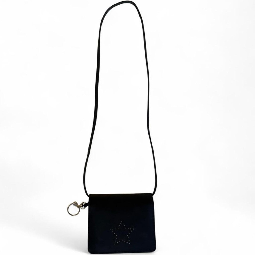 2000's Shoulder/Crossbody Bag With Studded Star Design & Keychain
